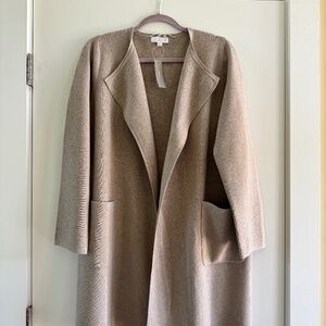 J Crew - Juliette Collarless Sweater Blazer - Taupe - M